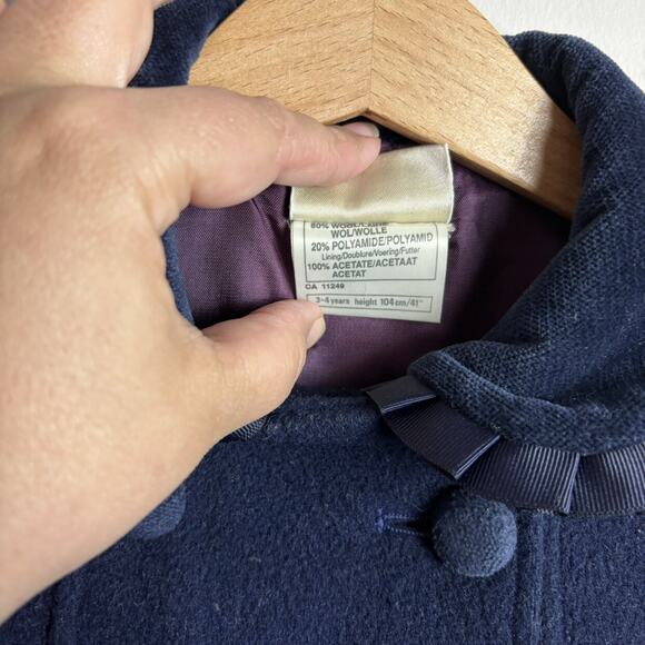Laura Ashley Mother & Child Navy Coat - Picture 6 of 8